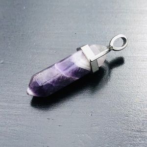 Natural Amethyst Stone Chakra Healing Pendant